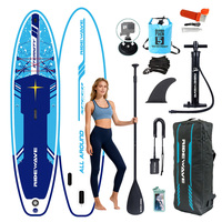 RIDEWAVE Planche à pagaie gonflable 11 pieds Stand Up Paddle Board Paddleboard Supboard Surf Board Sap Board Tabla De Surf Paddle Board