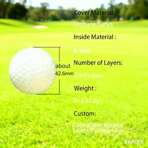 ลูกกอล์ฟยูรีเทนแบบนุ่ม<span class=keywords><strong>ส</strong></span>ำหรับการแข่งขัน 2 3 4 ชิ้น ได้มาตรฐาน USGA คุณภาพเยี่ยม - Product Image 2