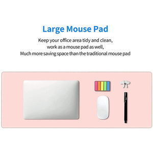 Sản xuất chuột màu hồng Pad máy tính da bàn Mat không thấm nước XXL kích thước lớn chơi game pad - Product Image 2
