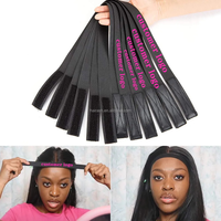 Bandes de Cheveux Naturels en Dentelle pour Personnalisation en Gros, Bandeaux Fondants, Support LOGO Personnalisé, Bande Élastique pour Perruque, Outil d'Installation de Cheveux