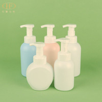 Bouteilles rondes en PET de 150 ml/250 ml pour savon, gel douche, shampoing et savon liquide pour les mains avec pompe pulvérisatrice