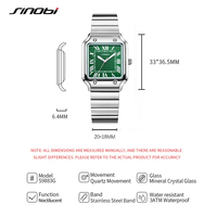 Montre carrée de luxe personnalisée pour homme, chiffres romains, boîtier en alliage, bracelet en acier inoxydable, mouvement à quartz haute précision, OEM