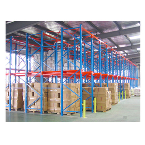 Sistema de Estanterías para Almacén, Solución de Estanterías Metálicas de Alta Resistencia, Estantería de Almacenamiento de Palés Selectiva de Doble Profundidad Ajustable - Product Image 3