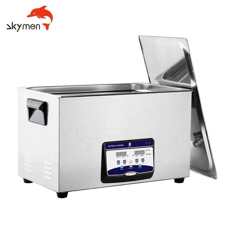 Skymen JP-100S 30L Industrial shaver heads shutter silvercrest single stage tank industrial silver and gold ultrasonic cleaner