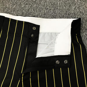 Pantaloni da Baseball all'ingrosso Design striscia di sublimazione pantaloni da Softball da uomo neri giovani - Product Image 4