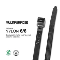 Échantillon Gratuit ZHENGDE – Serre-câbles en Nylon 66 Noir Auto-Bloquant Écologique de 4,8 mm de Largeur, Longueurs 200 mm, 300 mm, 400 mm, 500 mm – Attaches Rapides en Nylon