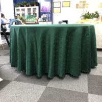 Nappe Ronde en Tissu Damassé Vert Émeraude de 120 et 132 Pouces, Idéale pour Mariages, Banquets, Événements, Fêtes et Hôtels - Vente Chaude