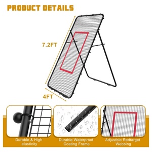 Red de Voleibol Ajustable para Práctica de Lacrosse, Béisbol, Fútbol, <span class=keywords><strong>Tenis</strong></span>, Bateo, Saque, Pase y Remate en el Patio Trasero - Product Image 4