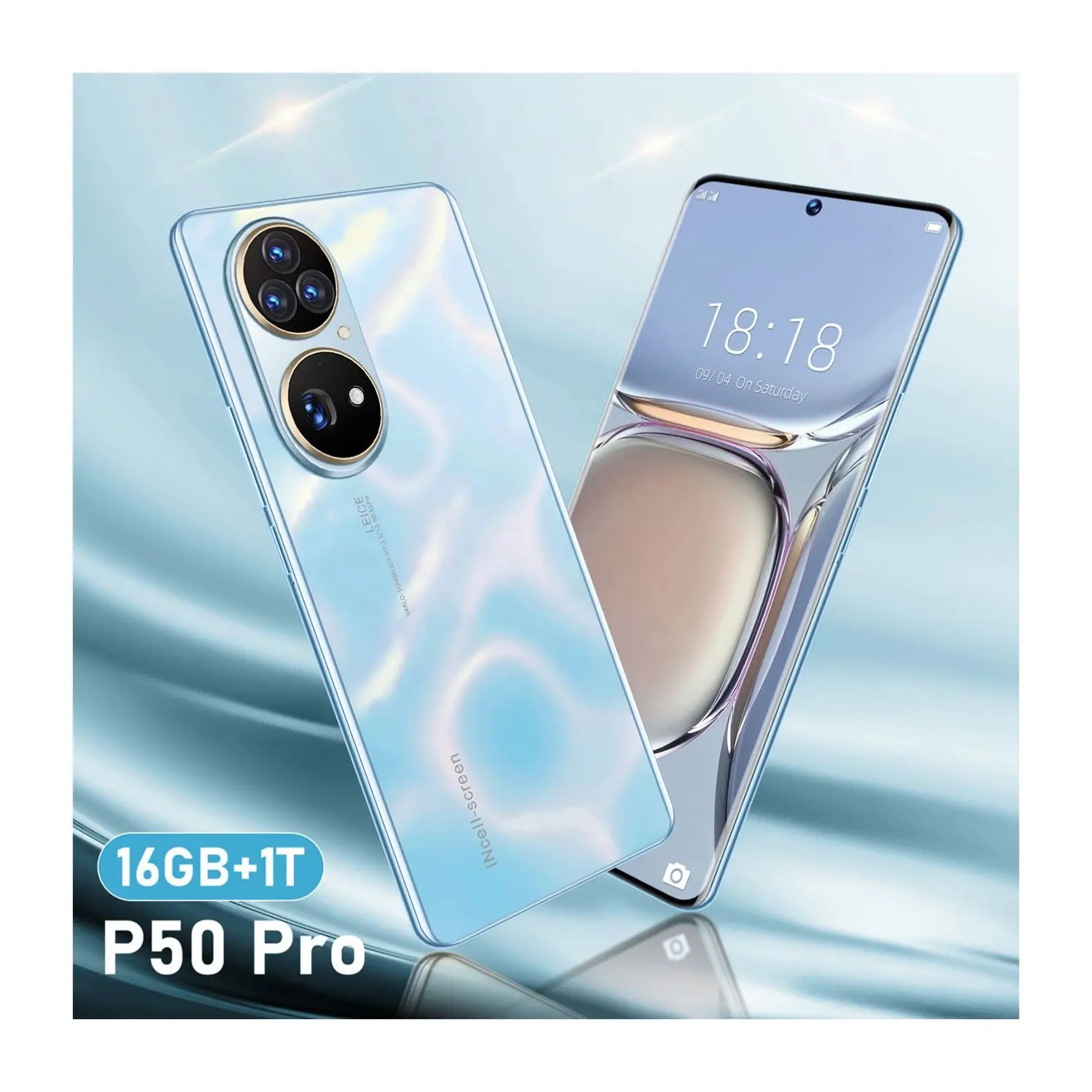 Best Verkopende P50 Pro Mobiele Telefoon 16 + 1 Tbceltelefoon Originele Gloednieuwe 6800Mah Batterij 4G 5G Android Smartphone