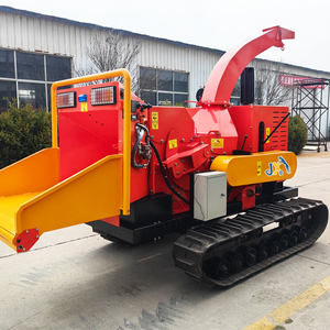 Florestal Grande Capacidade Diesel 40hp 50hp 80hp 100hp Tree Wood Chipper Crawler/Wheel Shredder Máquina De Barbear De Madeira Chipper - Product Image 4