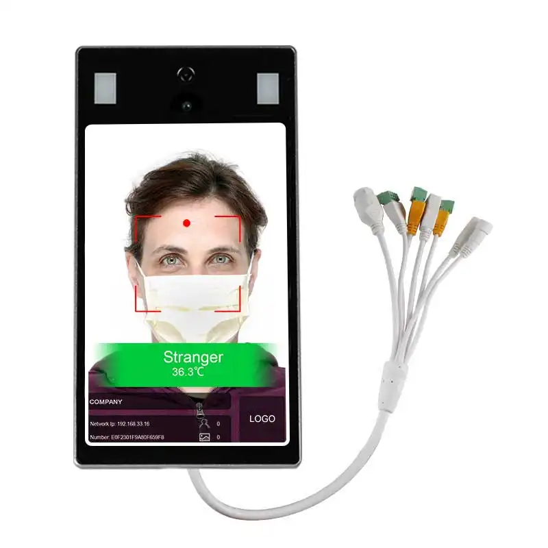 Escáner de medición de temperatura Cámara de imagen térmica reconocimiento facial Android ai
