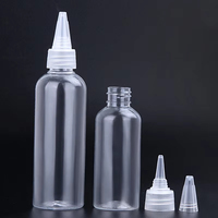 5/10/20/30/50/60/100/120/200/500ml bouteilles compte-gouttes vides transparentes en plastique PET pour Lotion cosmétique et Sauce miel