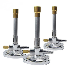 Quemador <span class=keywords><strong>Bunsen</strong></span> de laboratorio con válvula de control de gas Soplete de alcohol Llama ajustable Gas natural con lámpara de gas estabilizadora de llama - Product Image 1
