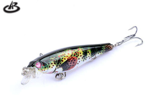 La migliore vendita di pesciolini artificiali occhi 3D esche efficaci <span class=keywords><strong>per</strong></span> trota Bass Pike pesca in acqua salata al piombo plastica Jigging a ruscello - Product Image 2