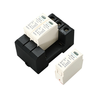 Parafoudre DC SPD-40 TOPTIYA 1000V 40KA 3P Photovoltaïque Noir et Blanc, Ensemble Complet avec Boîtier de Distribution