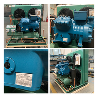 Unité de condensation à refroidissement par air à décharge latérale automatique pour entrepôt frigorifique, unité de réfrigération à piston alternatif personnalisée