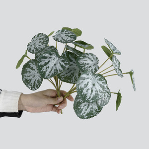 YOPIN-3650 Vente en gros de feuillage réaliste, feuilles d'<span class=keywords><strong>arum</strong></span> artificielles, décoration de plantes, feuilles de bégonia - Product Image 3
