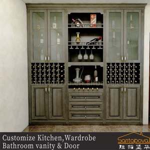 Armario Empotrado de Longitud Completa SANTOPOVA con Puertas de Vidrio y Estantes Abiertos - Product Image 3