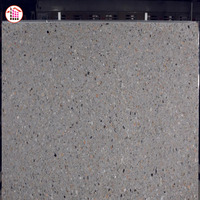 Dalle de quartz gris moucheté sur mesure pour comptoir intérieur, réception, revêtement mural, décoration intérieure, finition mate polie