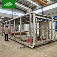 Alojamiento Prefabricado Modular para Resorts con Ventanas Panorámicas, Espacio de Vivienda Móvil Aislado, Cabaña Tipo Cápsula Espacial