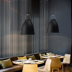 Lámpara colgante minimalista con forma de <span class=keywords><strong>campana</strong></span>, moderna, <span class=keywords><strong>industrial</strong></span>, de aluminio blanco, para restaurante, mesa de comedor, lámpara colgante para decoración del hogar - Product Image 6