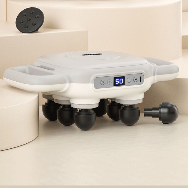 New Design Full Body Massage Gun with 6 Massage Heads Deep Tissue Massager for Muscle Relaxation