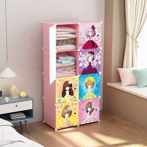 Armadio Contenitore in <span class=keywords><strong>Plastica</strong></span> Fai da Te a 8 Cubi, Pieghevole ed Estensibile, con Design Moderno di Alta Qualità Salvaspazio per Camera da Letto e Soggiorno - Product Image 5