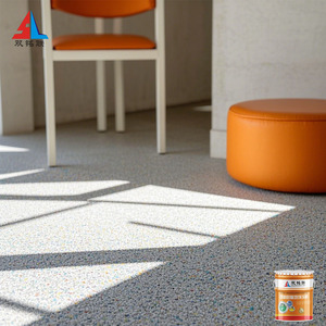 Revestimiento de <span class=keywords><strong>suelo</strong></span> de <span class=keywords><strong>terrazo</strong></span> epoxi de arena de color mármol de imitación resistente al desgaste para exteriores - Product Image 4