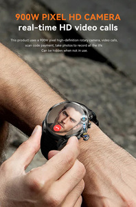 Montre connectée Fashion H19 4G avec carte SIM, écran AMOLED de 1,75 pouces, batterie de 1100 mAh, bracelet intelligent, WIFI, tracker de fitness avec NFC et GPS - Product Image 3