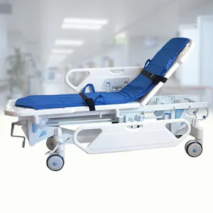 Ambulance Stretcher Trolley In Hospital Trolley Manual Stretcher Patient Transfer Multifunction Patient Transport Stretcher