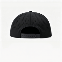 Casquette de baseball rétro 5 panneaux à séchage rapide, imperméable, découpée au laser, avec corde, broderie personnalisée, fabrication sur mesure