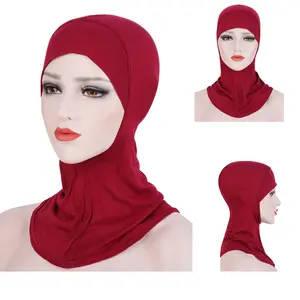 Chapeaux intérieurs Hijab pour femmes, Tube musulman, haute qualité, vente en gros
