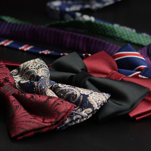 Pajarita formal de boda de negocios para hombre, camisa de vestir para hombre, traje, pajarita autoatada - Product Image 2