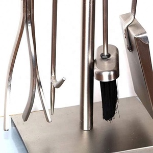 Outils <span class=keywords><strong>de</strong></span> cheminée en fer forgé noir Durable, 5 pièces, <span class=keywords><strong>pour</strong></span> <span class=keywords><strong>intérieur</strong></span> <span class=keywords><strong>de</strong></span> maison, <span class=keywords><strong>bois</strong></span> <span class=keywords><strong>de</strong></span> <span class=keywords><strong>chauffage</strong></span> - Product Image 3