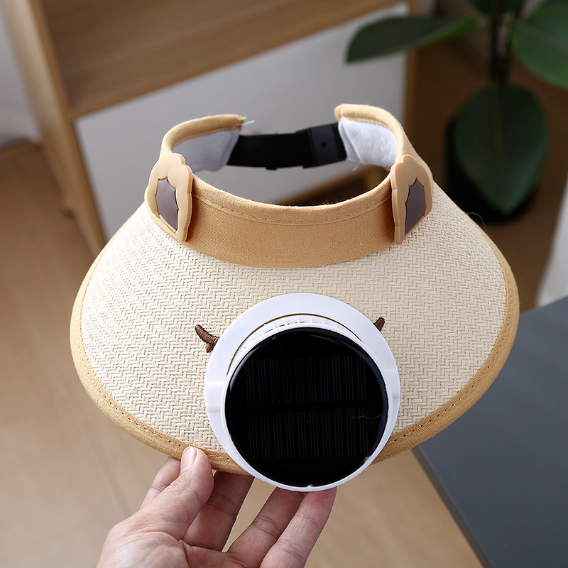 Chapeau de paille beige solaire