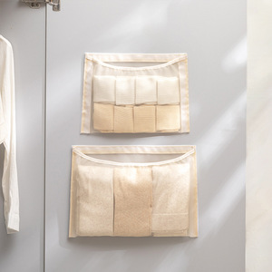 Hot Selling Door Back <b>Storage</b> <b>Hanging</b> Bag Door Inner Side Underwear Socks Gadget <b>Wall</b>-Mounted Mesh <b>Storage</b> Bag - Product Image 2