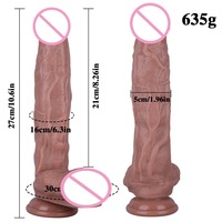 11.41 pouces réaliste gode Silicone souple énorme pénis avec ventouse jouets sexuels pour femme Anal Masturbation vibrateur