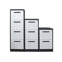 Archivador Metálico Vertical de Gran Capacidad para Oficina u Hogar, con 2, 3 o 4 Cajones para Documentos A4