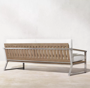 Nuevo Juego de Muebles de Jardín de Lujo para Patio, Sofá de Aluminio y Teca para Exteriores - Product Image 5