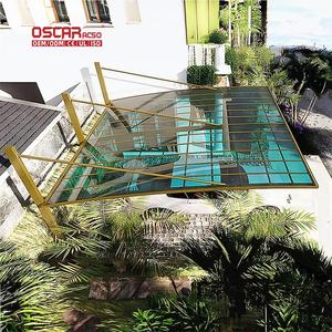 Abri de voiture extérieur élégant en aluminium de haute qualité pour le jardin - Installation facile pour maisons et parkings extérieurs - Product Image 1