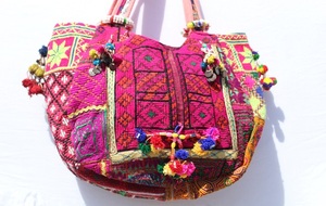 Newly Vintage Style Banjara <b>Bag</b> - Handmade Indian Tribal <b>Patchwork</b> Tote with Mirror Work Anniversary Gift for Her - Product Image 2