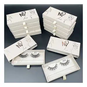 Neue Private Label Kreis Wimpern boxen Mini Handtasche Koffer Wimpern Verpackungs box mit Logo