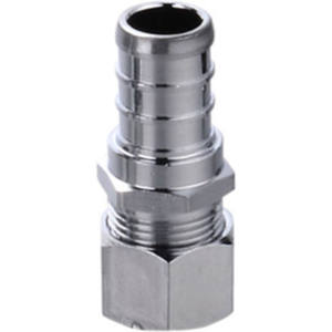 Adaptateur pour tuyau d'air, raccord de plomberie hydraulique en laiton, 1x PEX X OD.<span class=keywords><strong>COMP</strong></span>., 1/2 "X 3/8" - Product Image 1