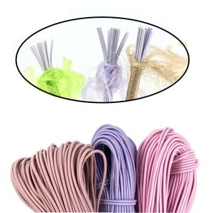 Cordon élastique en latex imperméable de 2 mm pour chaussures, sacs, vêtements, sweats à capuche, finition tressée enduite et cirée - Product Image 2