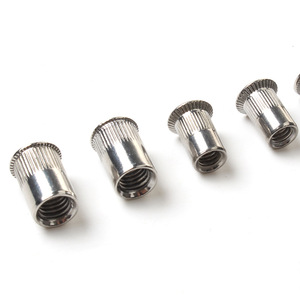 Xinmaoda Écrous à riveter encastrés en acier inoxydable 316 M3 M10 à trou traversant, non revêtus, brillants GB17880 - Product Image 1