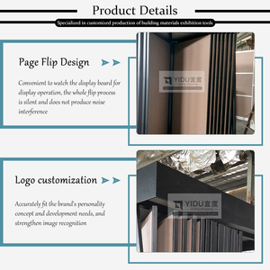 Nhiệm vụ nặng nề ROTARY showroom hiển thị đứng cho Granite gạch đá cẩm thạch trượt slab triển lãm giá gốm gạch hiển thị giá - Product Image 3