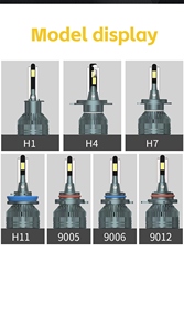 Kit de Conversión Universal de 2 Piezas para Faros Delanteros LED de Coche-N15, H4/H7 12V 55W 4500LM 6500K, Bombillas LED de Aluminio de Aviación IP68 de 55W - Product Image 6