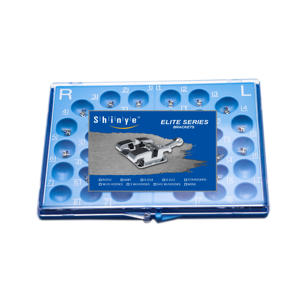 Bretelle dentarie ortodontiche staffe auto-leganti ad alta coppia 345 con ganci 0.022 MBT Q <span class=keywords><strong>Standard</strong></span> coppia elevata e bassa con fili - Product Image 1