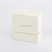Minimalistische Maßgefertigte Starre Schulter-Nacken-Box aus Strukturiertem Weißem Papier für 5ml Ätherische Öle, Duftproben-Fläschchen