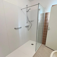 Panneau mural SPC Click Lock étanche 4 mm, design moderne et classique pour salle de bain, atelier et appartement